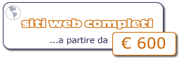 Realizzazione siti web completi a partire da 600 euro!